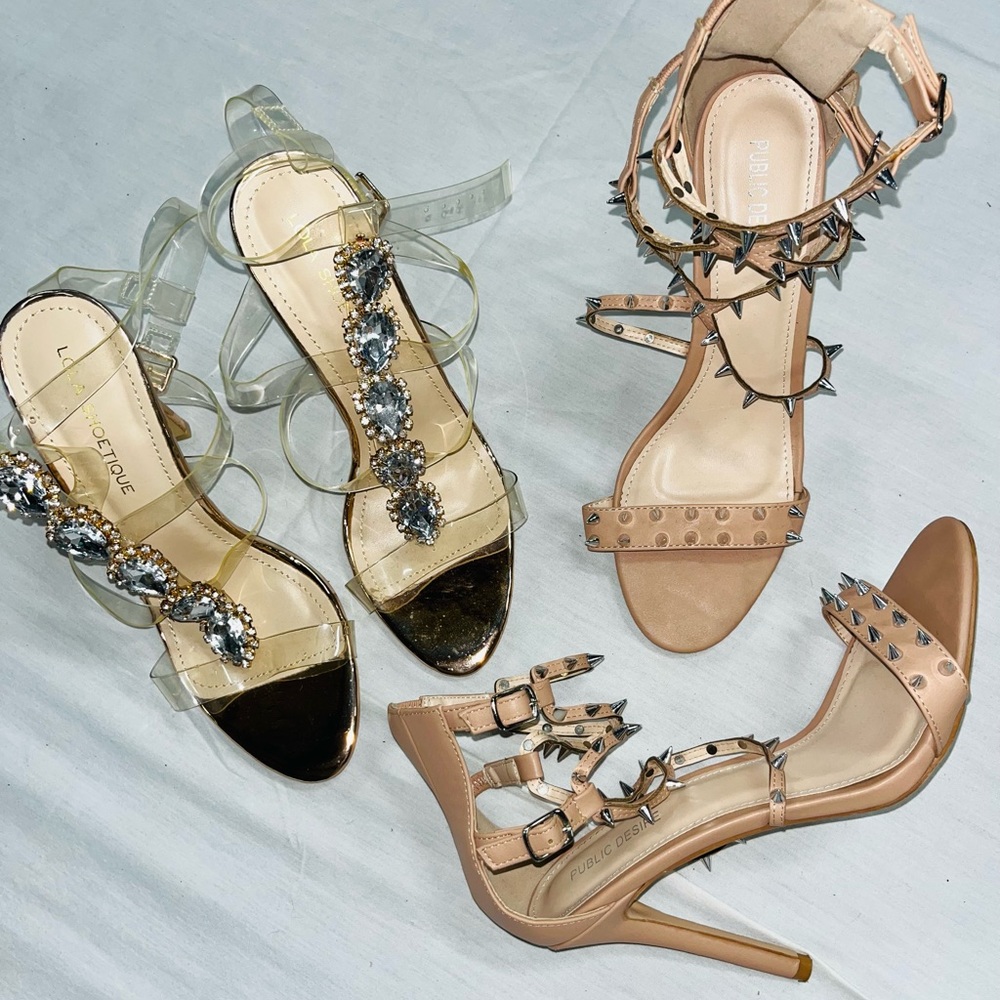 💎 2 PAIRS HIGH HEELS - PUBLIC DESIRE & LOLA SHOETIQUE 💎💎
